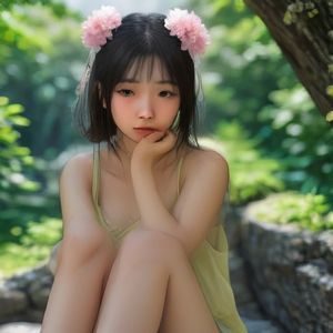 《富家女姐姐》女主角林夏夏豪门千金萌系形象插画